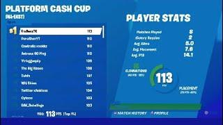 How I Got First In The Platform Cash Cup $2,500