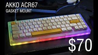 |Akko ACR67 unboxing| $70 gasket mount mechanical keyboard| kbd 67 lite and idobao id67 alternative|