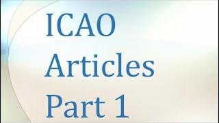 ICAO Articles Part 1