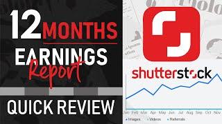 Shutterstock Contributor Earnings | 12 Months Report | Quick Annual Review