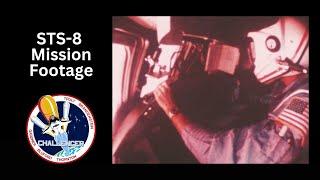 STS-8 Launch Footage Looking Over the Shoulder of Commander Richard Truly