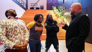 Triple H talks to The New Day about their journey in WWE