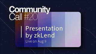 StarkNet Community Call #20 | Liron Hayman is hosting Jane from zkLend