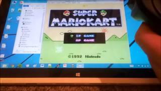 SNES emulator on Windows tablet