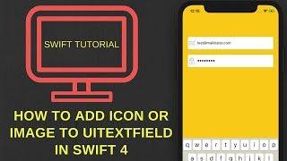 Add icon or image to UITextField in Swift 4 (Xcode 9.2)