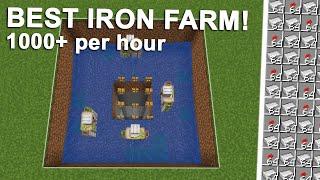 Minecraft EASY Iron Farm 1000+ Per Hour 1.20 Tutorial