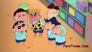 shinchan episode paper ball throwing up on the dustbin competition