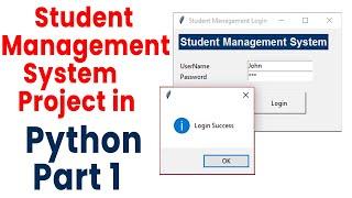 Student Management System Project in Python Part 1