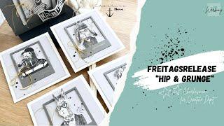 Freitagsrelease bei Creative Depot „Hip & Grunge“| Würfelknallbonbon Anleitung | Graupappe-Kartenbox