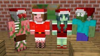 Herobrine Dress Up As Santa Claus (Minecraft Animation)