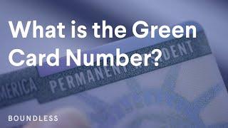 The Green Card Number, Explained