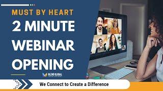 Perfect Webinar Script Template | Webinar Introduction Speech | Blend Global Webinar