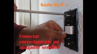 Como cambiar un apagador o interruptor sencillo