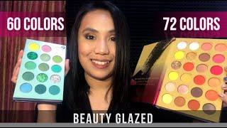 72 Color Shades by BEAUTY GLAZED vs 60 Color Board (Swatch and Comparison)