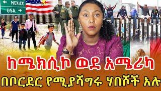 በእግር ተጉዘን አሜሪካ ገባን መረጃ እና ገንዘብ ካለ መንገድ ጠቁዋሚ አይጠፋም ከባዱ በህጋዊ መንገድ ሲሆን ነው ‼️