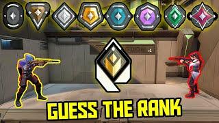 GUESS THE RANK CHALLENGE - VALORANT