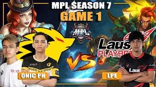 ONIC PH vs LPE GAME 1 | MPL PH Season 7