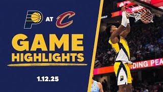 Indiana Pacers Highlights at Cleveland Cavaliers | January 12, 2025