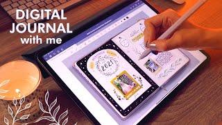 iPad digital journal with me / cozy and aesthetic  GoodNotes / Free Digital Stickers