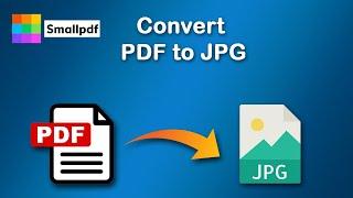 How to convert PDF to JPG in smallpdf free online