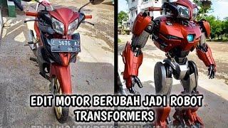 TUTORIAL EDIT VIDEO MOTOR BERUBAH JADI ROBOT TRANSFORMER VIRAL TIKTOK 