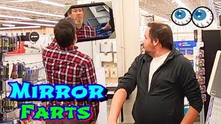 FARTING with a MIRROR!!!  (Funny Fart Prank) 