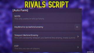 NO BAN & RIVALS ROBLOX SCRIPT & NO KEY & FREE DOWNLOAD / GUI | AIMBOT, ESP | UNLOCK ALL