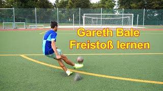 Wie Topspin Freistoß/Schuss machen Tutorial, Gareth Bale, Reus, Sane Freistoß machen