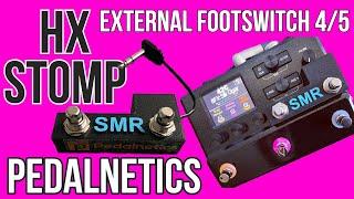 How to Add An External Footswitch 4 and 5 to HX Stomp - Helauxy Duo Mini - Pedalnetics