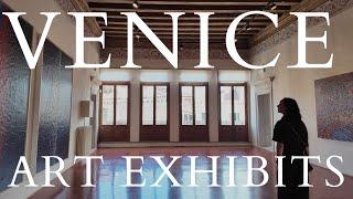 Exploring art exhibits in Venice, Italy...