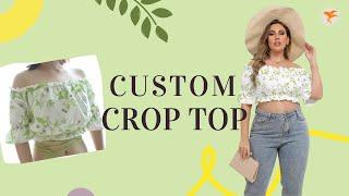 Design Your Own Unique Off Shoulder Crop Top