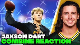 Reacting To Jaxson Dart's BEST Moments From The NFL COMBINE  | #NFLPartner