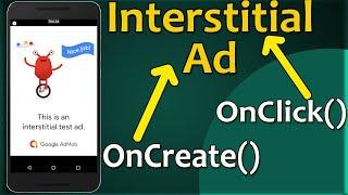 interstitial Ads Complete Tutorial |  How to implement interstitial Ads |  interstitial Ads