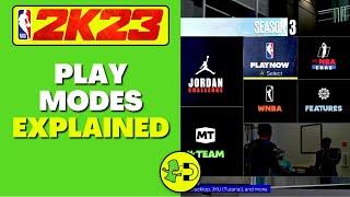 NBA 2K23 Play Modes Explained