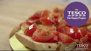 Brilliant bruschetta in 7 minutes - Eat Happy Project recipes for children