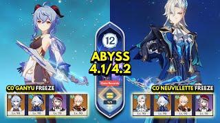 C0 Ganyu Freeze & C0 Neuvillette Freeze | Spiral Abyss 4.1/4.2 Floor 12 9 Stars | Genshin Impact 4.2