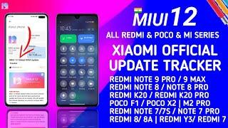 OFFICIAL XIAOMI - MIUI 12.0.1.0 TO MIUI 12.0.3.0 | MIUI 12 OFFICIAL INDIA TRACKER | MIUI 12 UPDATE