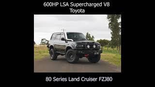 600HP LSA Supercharged V8 Toyota 80 Series Land Cruiser FZJ80 #Landcruiser