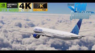 Full Flight 4K  RTX 4090  |  PMDG 777-300ER highlights  in  Ultra wide resolution :  FACT - KIAD