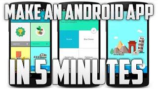 Make An Android App in Under Five Minutes NO CODEING SKILL REQUIRED | Must Watch | Easy Tutorial |