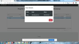 Angular 9 AG-Grid row click open Bootstrap 4 Modal Popup