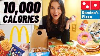 10,000 CALORIE CHALLENGE!  Girl vs Food UK