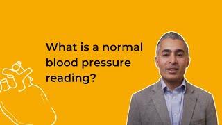 What is a normal blood pressure reading?