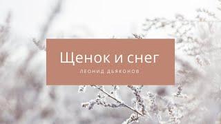 Стих Леонид Дьяконов — Щенок и снег