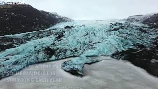 Solheimajokull Glacier in Iceland