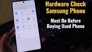 Samsung Phone Hardware Checkup Very Important Features | Check Battery Health, Touch, Sim Slot e.t.c