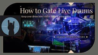 How to Use a Gate on Live Drums - Master Audio Engineer - Church Live Audio Mixing