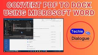 How to Convert PDF to DOCX Using Microsoft Word