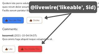 Livewire Code Review: Likeable Component - 10 Improvements