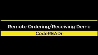 Scanning barcodes for businesses ordering items remotely with smartphones